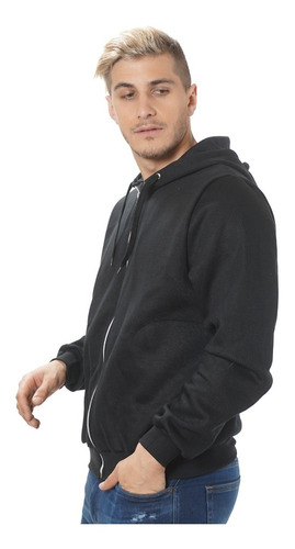 Imagen 3 de 9 de Campera Friza Invisible C/capucha Marca Prince Talle S Al Xl