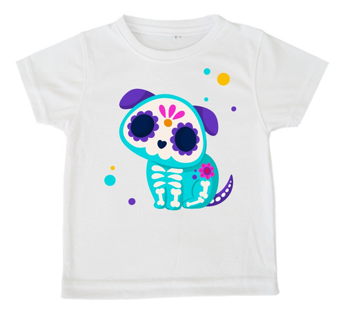 Playera Infantil Dia De Muertos, Varios Diseños