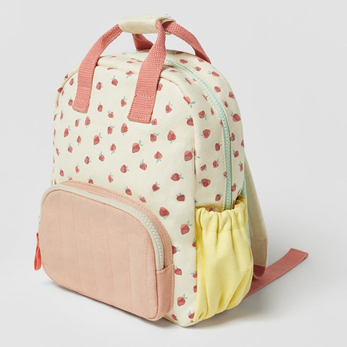 Mochila Con Estampado De Fresas For Bebé, Mo