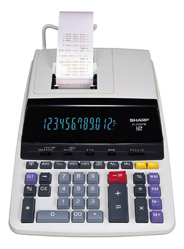 Calculadora Sharp C/ Impressora Bobina - El-2630 Cor Branco