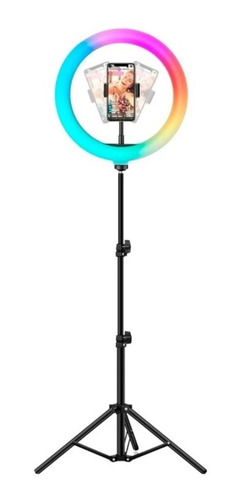 Aro De Luz Led Fotografía Iluminador Trípode 2mts Rgb
