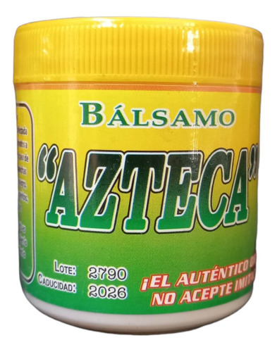 Pomada Balsamo Azteca Original 125 Gr 