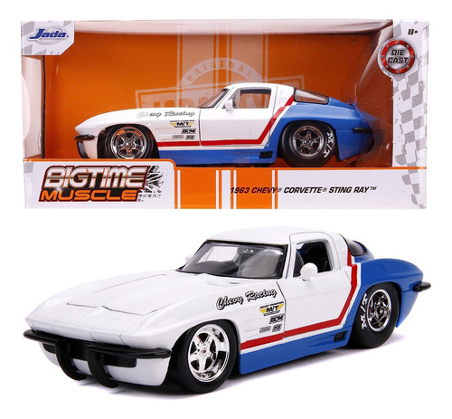 1963 Chevrolet Corvette Stingray Jada 1:24 Bigtime Ofert!