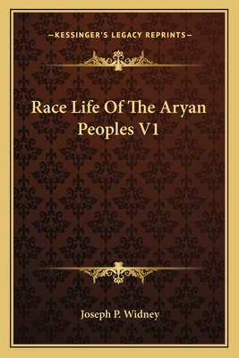 Libro Race Life Of The Aryan Peoples V1 - Widney, Joseph P.