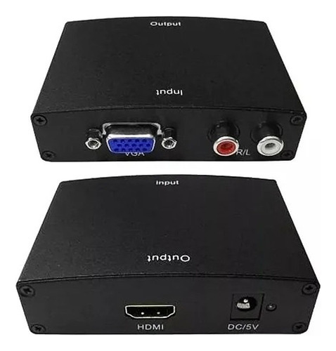 Convertidor Vga A Hdmi C/audio Rca Fuente Más Potencia C1