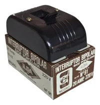 Comprar Interruptor Bipolar Exterior  2x20 Amp Base Porcelana.ilga
