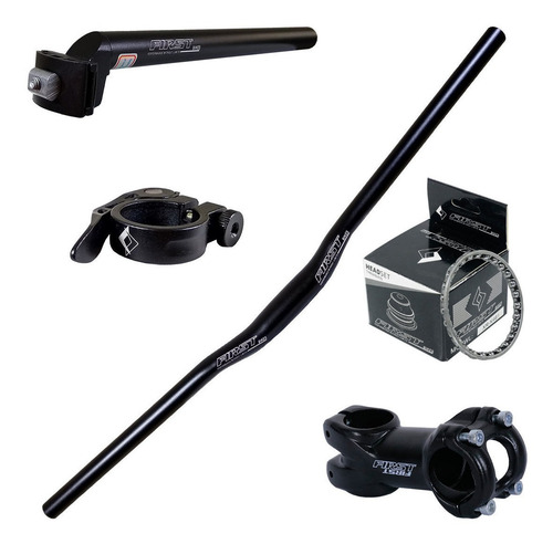 Kit Bike Mtb Caixa Direção Tapered Esf. First Laser