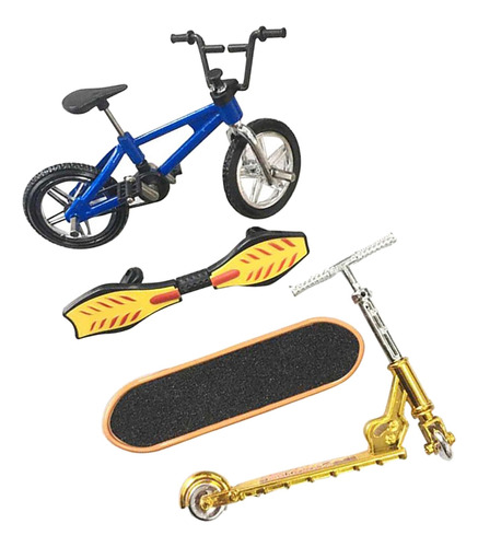 Mini Juego De Juguetes De Monopatín Bicicletas De Un