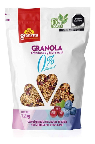 Cereal Granvita Granola Sin Azúcar 1.2 Kg