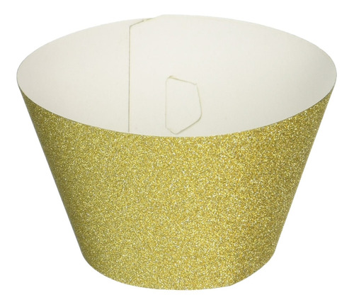 Wilton 24 Count Glitterati Gold Cupcake Liners