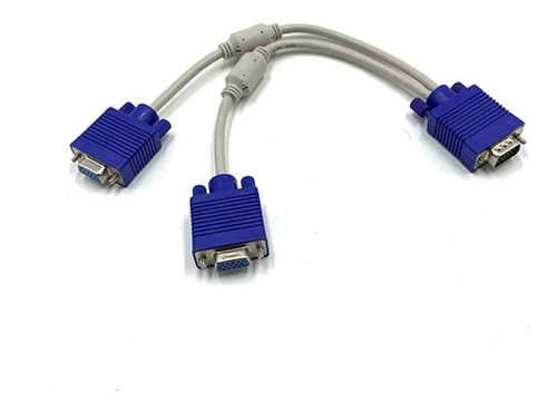 Cable Splitter Vga Video - 1 Macho A 2 Hembras