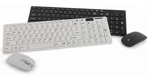 Kit Teclado + Mouse Inalambrico R8 Wireless Ultra Fino Mini