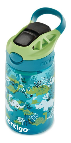 Imagem 5 de 8 de Garrafinha Squeeze Infantil Contigo ® Kids Dinossauros 414ml