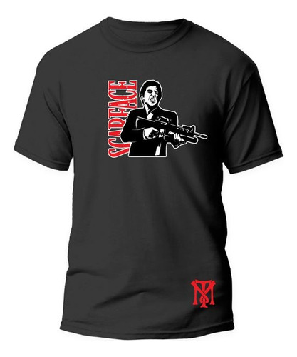 Playera Mod Scarface Cara Cortada Película Tony Montana 