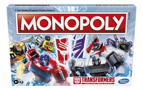 Juego De Mesa Monopoly Transformers Edition Para 26 Jugadore