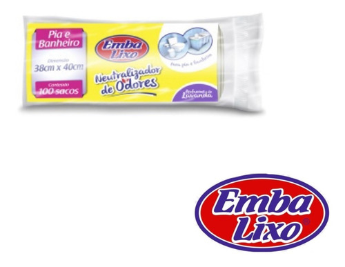 Saco De Lixo Embalixo Pia E Banheiro Neutraliza Odores