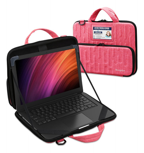 Bevegeko Funda Protectora Para Laptop 11.6  Niña Mujer Rosa)