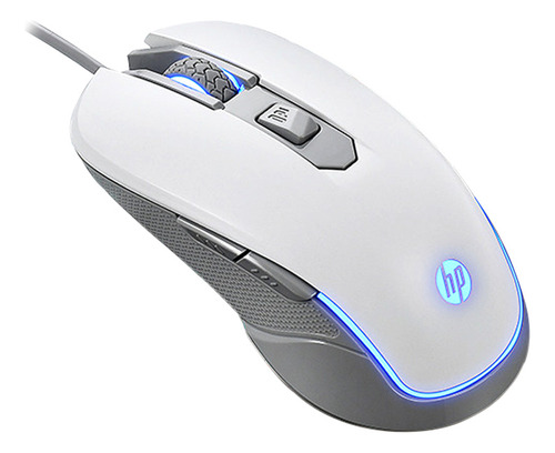 Mouse Gamer Usb Hp M200 Branco Até 2400 Dpi Led 6 Botões