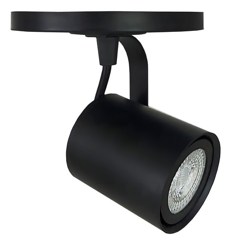 Kit 5 Spot Sobrepor Redondo Canopla Direcionável + Lâmpada 110v/220v