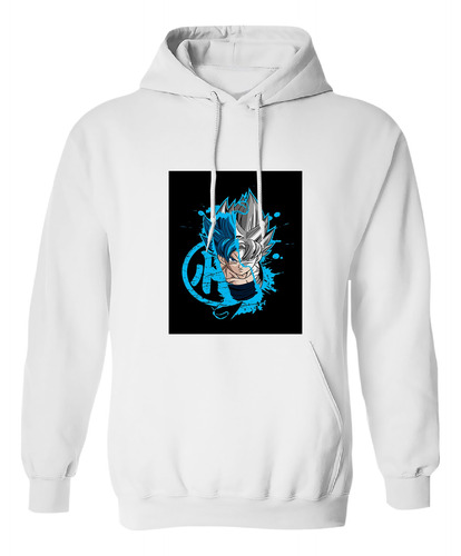 Sudadera Con Gorro Dragon Ball Azul Goku Super Saiyajin