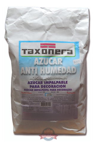 Azúcar Impalpable Antihumedad X5kg Taxonera