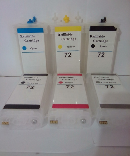 Ciss Cartuchos Recargables 72- 130ml Plotter Hp T790/ T2300