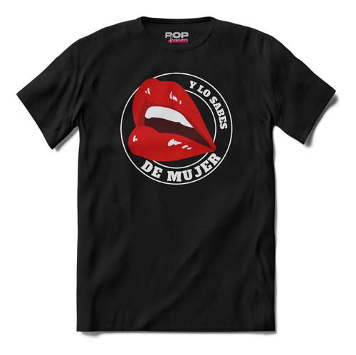 Playera Negra Unisex Y Lo Sabes De Mujer Vanessa Labios 4k