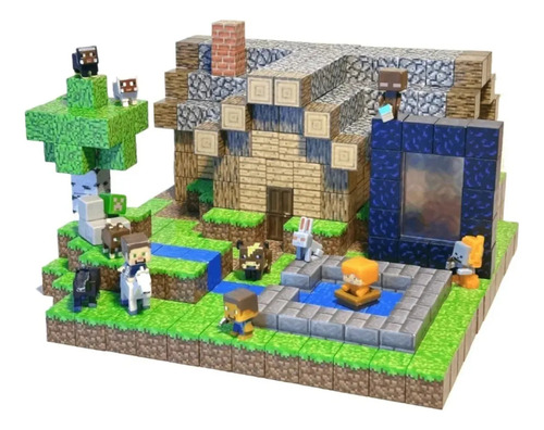 Juguetes De Bloques De Construcción Magnéticos De Minecraft,