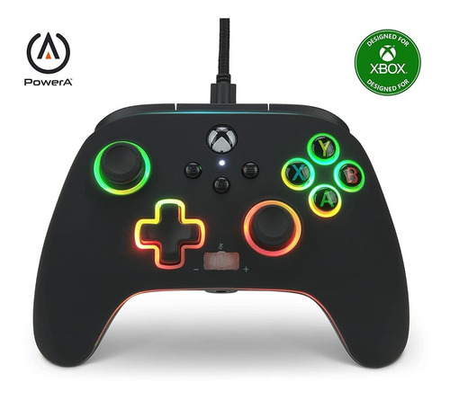 Control Xbox One Series X/s Pc Power A Spectra Rgb 7 Colores