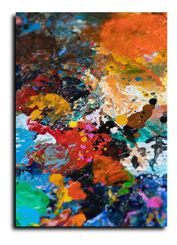 Cuadro Decorativo Canvas 100x140 Abstraccion Muchas Pinturas