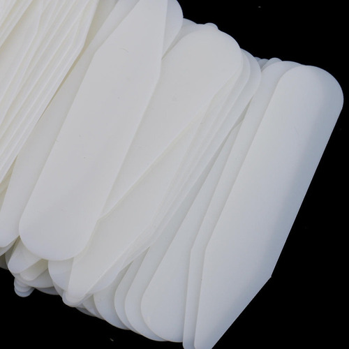 200 Piezas De Plástico Beige Cuello Soporte Insertos Camisas