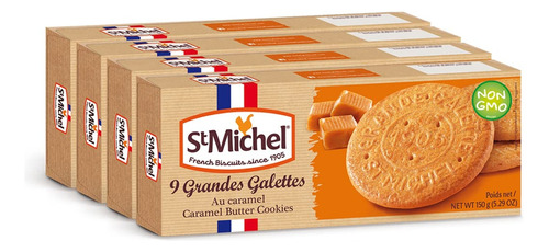 Biscoito La Grande Galette Caramelo St Michel 150g (4 Pct)