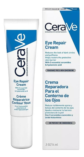 Crema Contorno De Ojos Cerave Para Todo Tipo De Piel 14 Ml