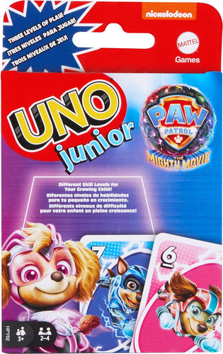 Juego De Cartas Uno Junior Edicion Paw Patrol Mattel