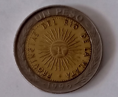 Moneda Argentina 1 Peso Año 1995