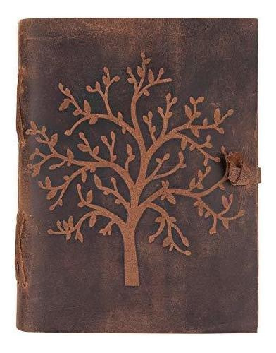 Diario De Cuero Árbol De La Vida - Cuaderno De Escritura He