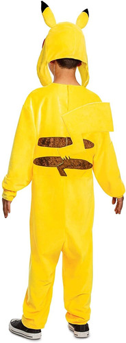 Disfraz De Pikachu De Pokemon Para Niños, Tamaño 4/6