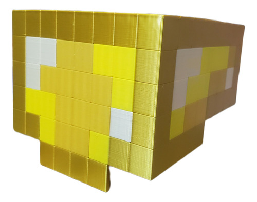 Casco De Oro Minecraft Talla Personalizada Impreso En 3d Amarillo Casco De Oro