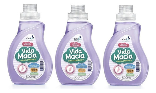 Kit 3 Un Lava Roupa De Criança Vida Macia Carinho & Proteção