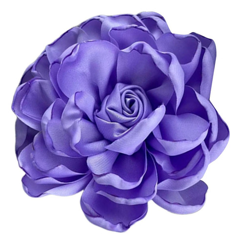 Tecido De Cetim Rosa Flor Grandes Broches Lapela Pinos