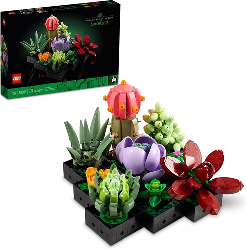 Edificio Lego Succulents 10309 Para Decoración De Plantas (7