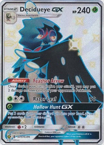 Decidueye Gx Sv47/sv94 Shiny Ultra Raro Pokemon Tcg (Usado)