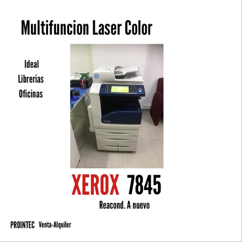 Impresora Laser Color Xerox Multifuncion 7845 A3 Usada