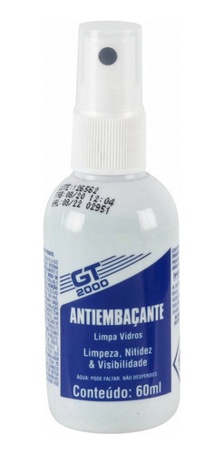 Antiembaçante Spray Limpa Vidros Pump 60ml Gt2000