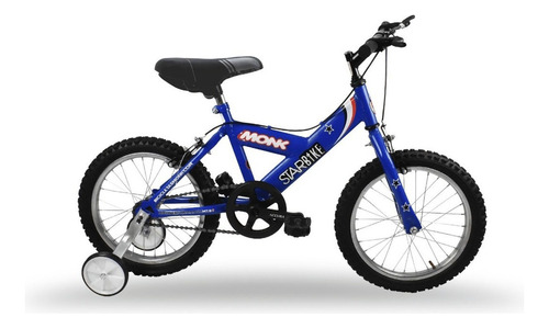Bicicleta Monk Starbike Rodada 16 De Niño 1 Velocidad C/rda Color Azul