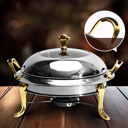 Set De Bandejas Para Mantener Comida Caliente Con Plata