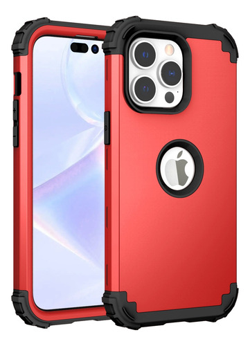 Funda Para iPhone 14/pro/14plus/14pro Max 360 Uso Rudo 3en1