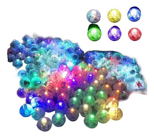 H 100 Piezas De Luces Led For Bebidas Con Forma De Globo