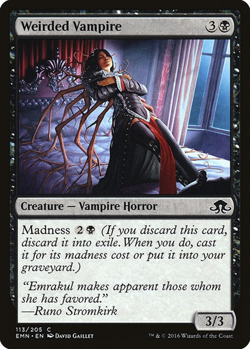 Cartas Magic Weirded Vampire Nm Emn Mtgbsas