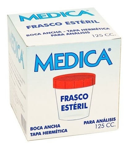 Medica Envase Frasco Estéril A Granel X 125ml Pack X 10 Uni